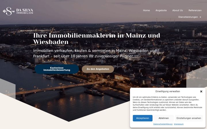 Screenshot of dasilva-immobilien.de