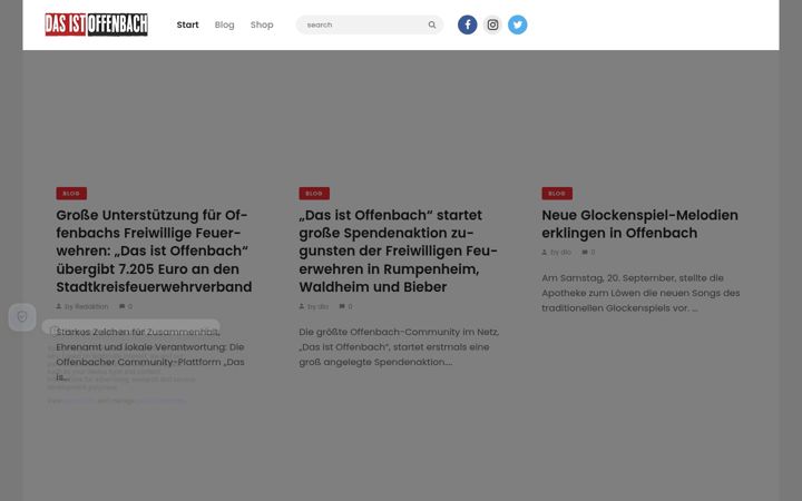 Screenshot of dasistoffenbach.de