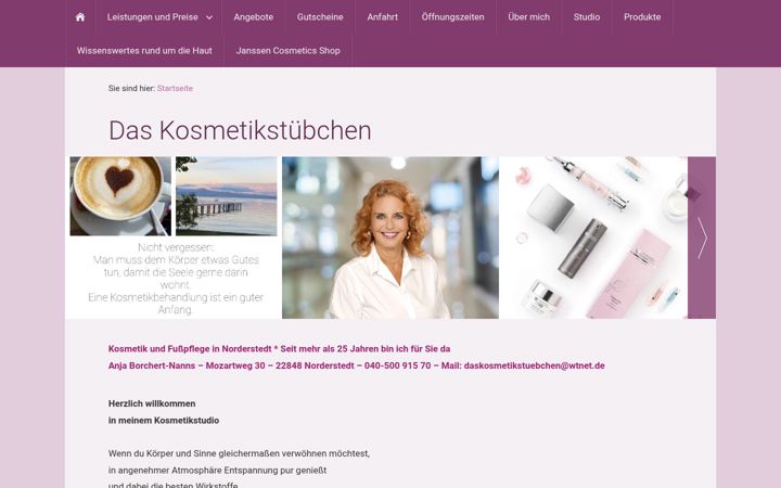 Screenshot of daskosmetikstuebchen.de
