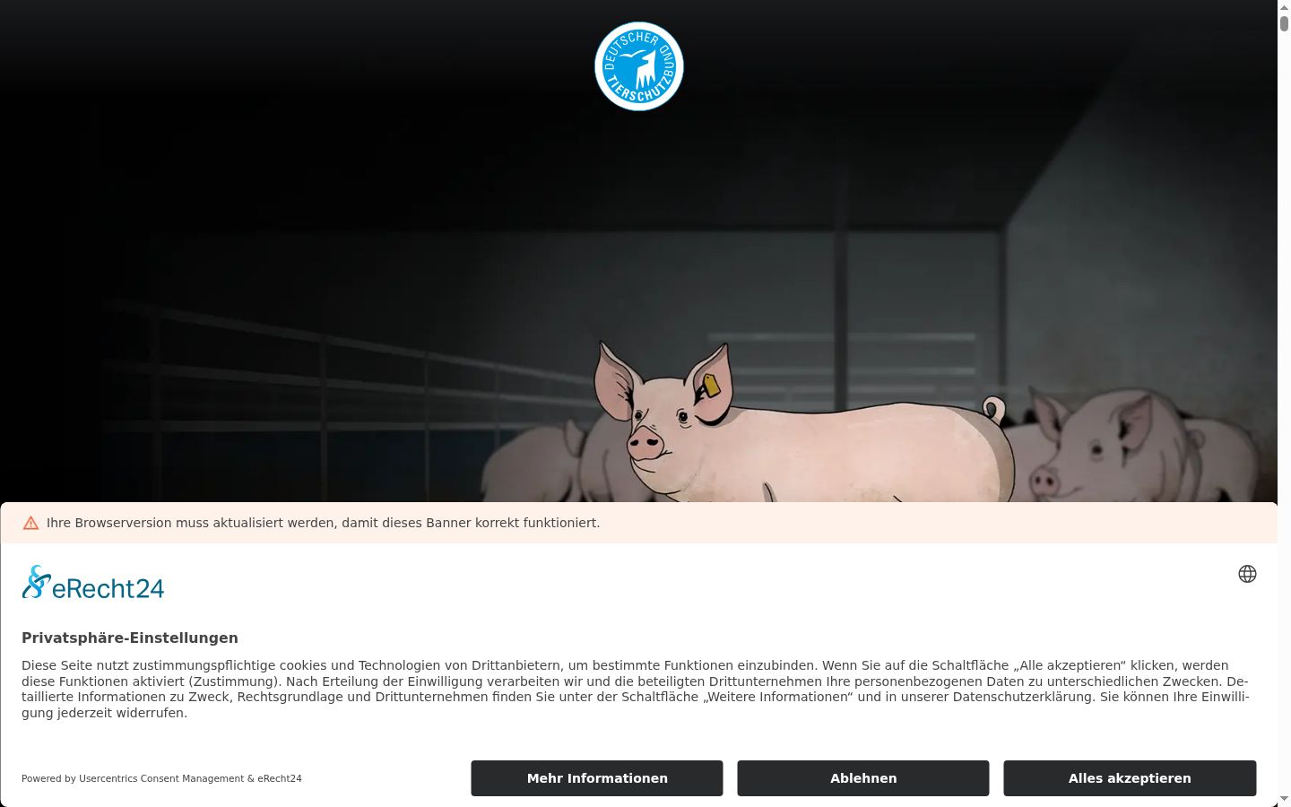 Screenshot tal-banner tal-kunsens muri qabel kwalunkwe interazzjoni