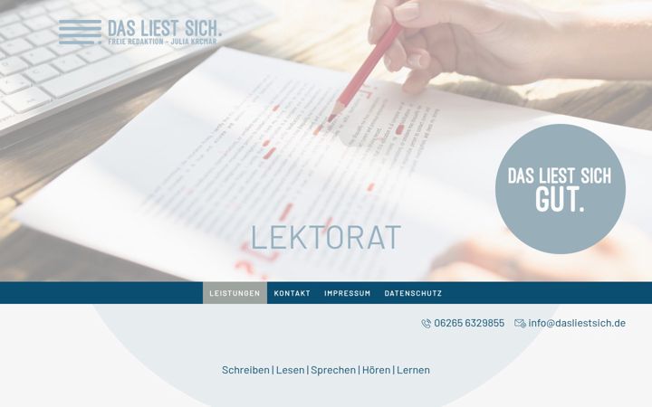 Screenshot of dasliestsich.de