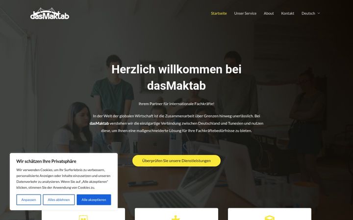Screenshot of dasmaktab.com