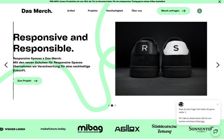 Screenshot of dasmerch.com