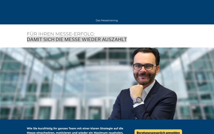 Screenshot of dasmessetraining.de