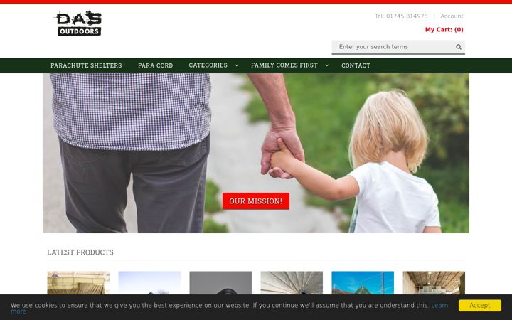 Ekrānuzņēmums no dasoutdoors.co.uk