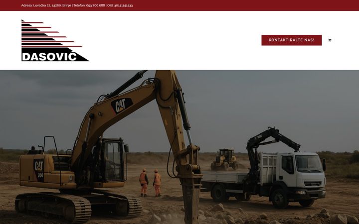 Skærmbillede af dasovic-hiab.hr