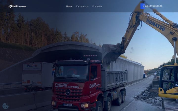 Екранна снимка на daspe-machinery.cz