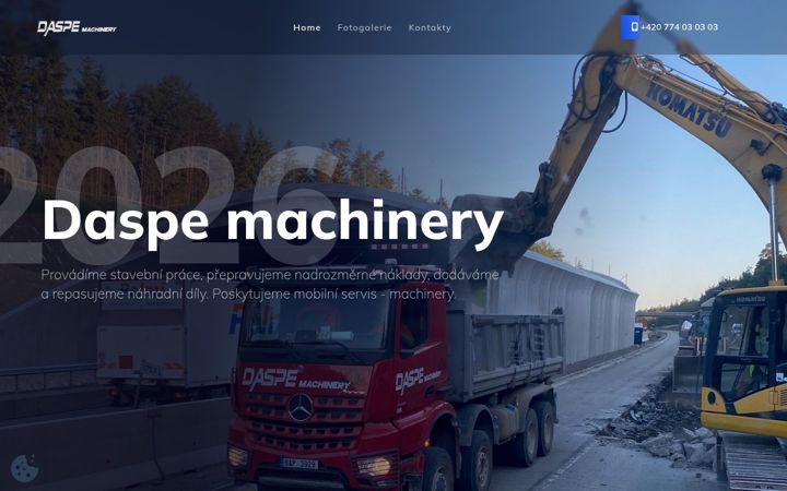 Skærmbillede af daspemachinery.cz