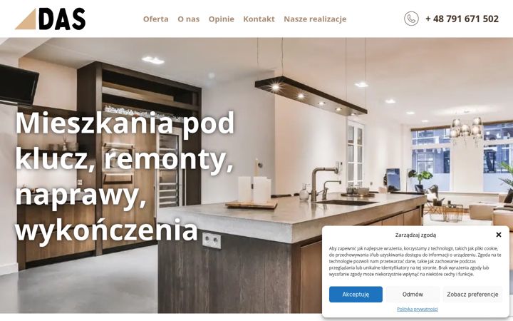 Screenshot of daspodklucz.pl
