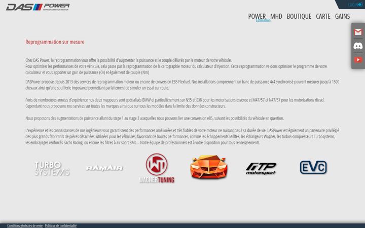 Zrzut ekranu daspower.fr