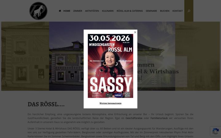Screenshot of dasroessl.at