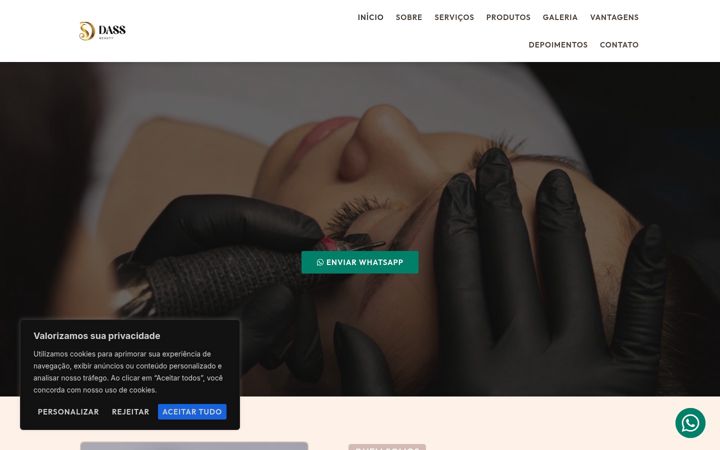 Képernyőkép: dassbeauty.com.br