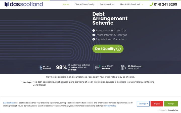 Screenshot of dasscotland.net