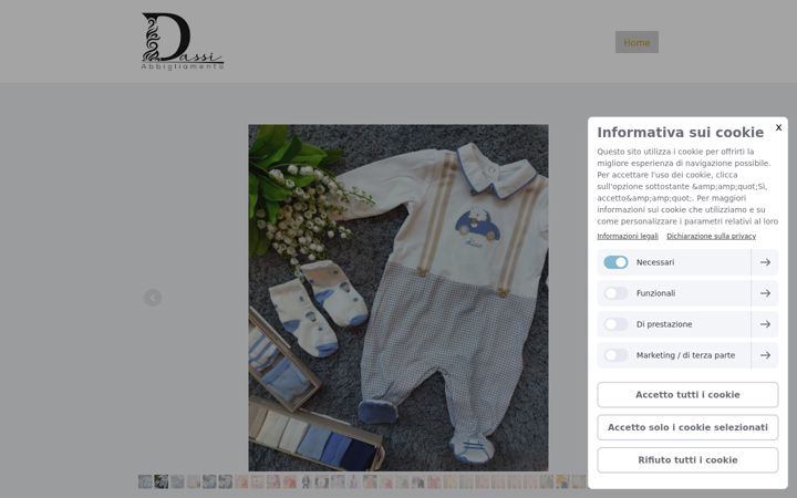 Screenshot stránky dassiabbigliamento.it