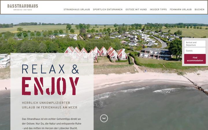 Screenshot of dasstrandhaus.de