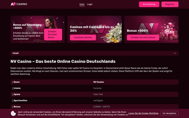Screenshot of dast-online.de