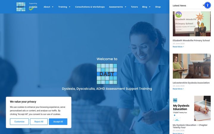 Screenshot of dast.info