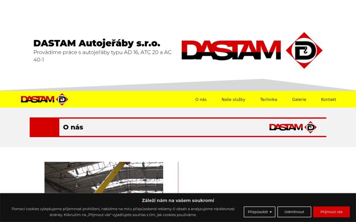 Skærmbillede af dastam.cz