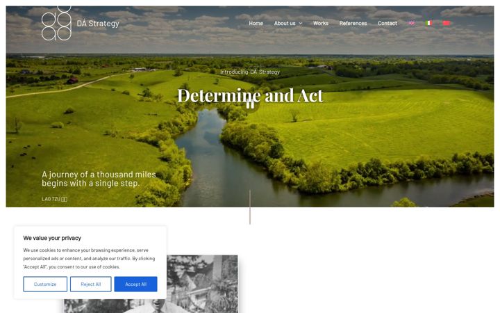 Screenshot stránky dastrategy.it