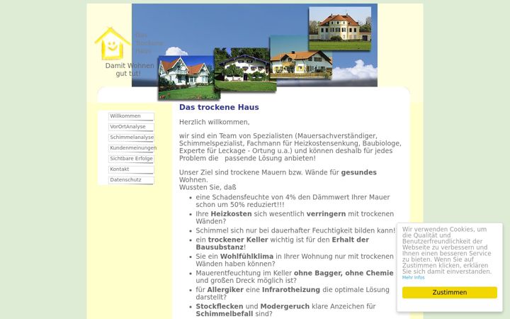 Screenshot of dastrockenehaus.de