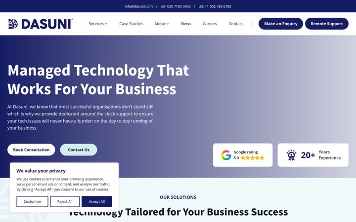 Screenshot of dasuni.com
