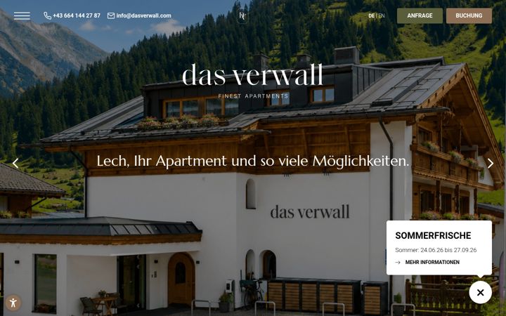 Screenshot of dasverwall.com
