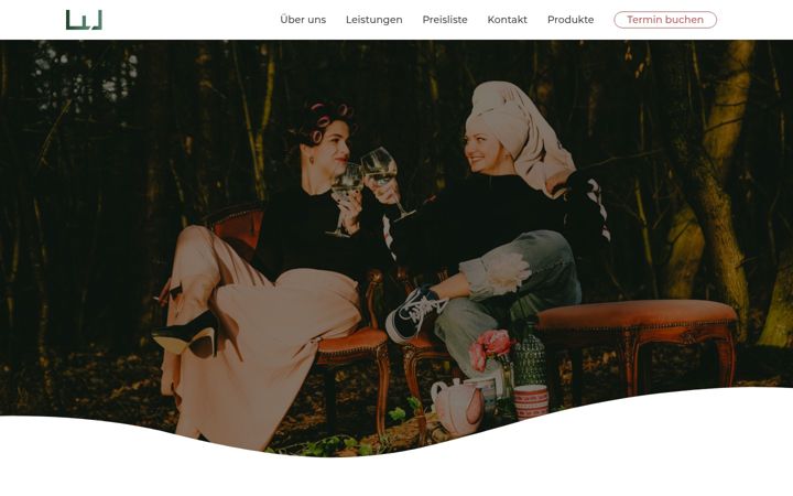 Screenshot of daswohnzimmer-hairbeauty.de