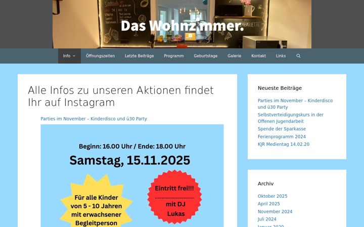 Screenshot of daswohnzimmerpunkt.de