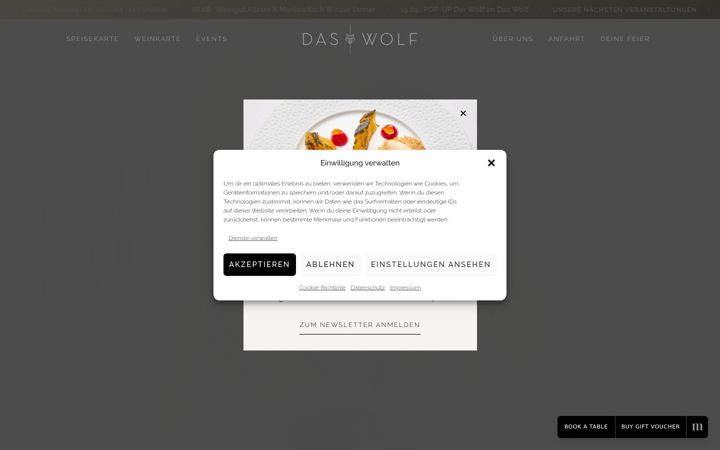 Screenshot of daswolf.restaurant