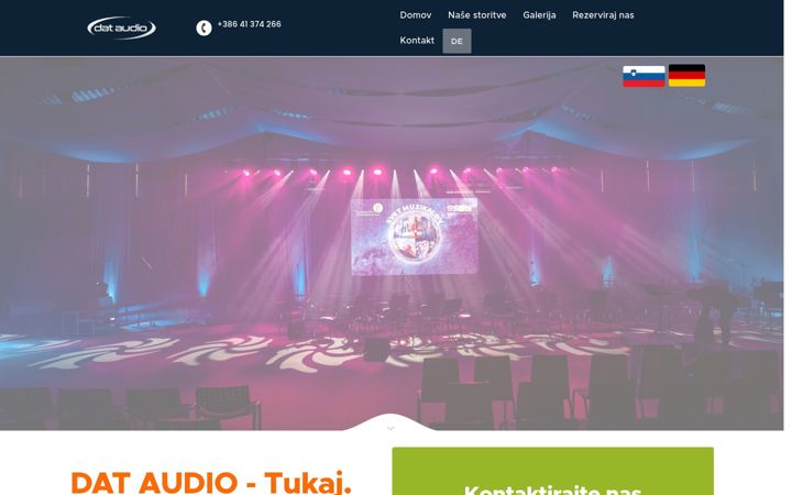 Screenshot of dat-audio.com