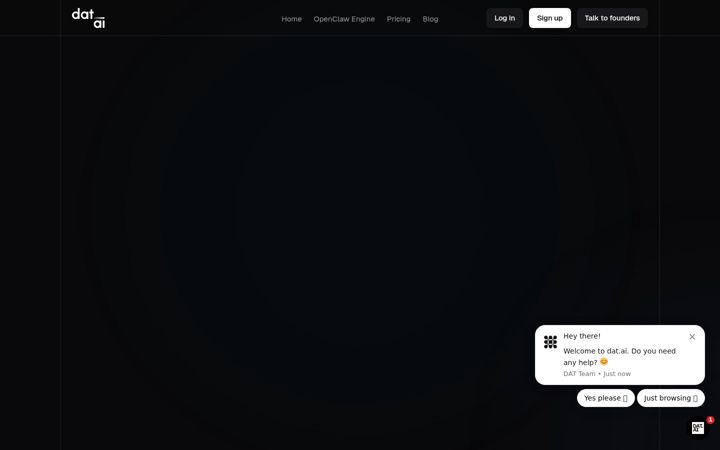 Screenshot of dat.ai