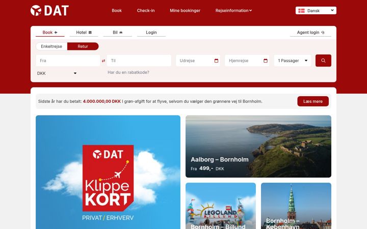 Screenshot of dat.dk