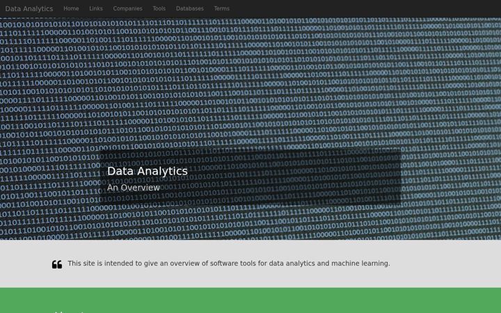 Screenshot of data-analytics.org