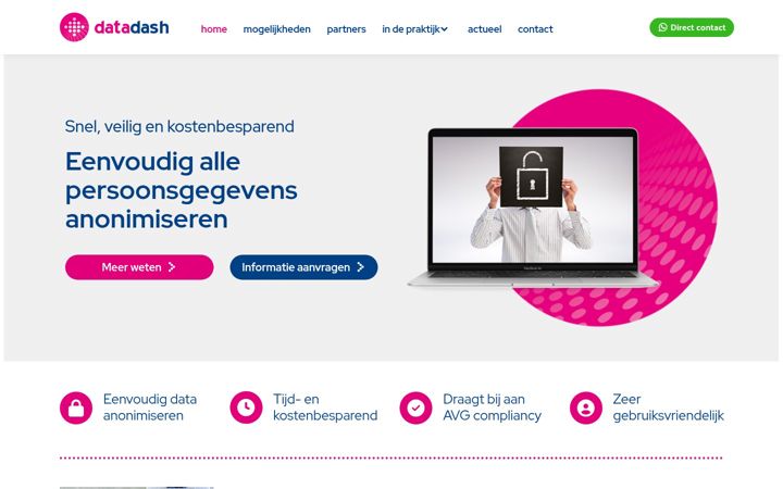 Ekrano kopija data-anonimiseren.nl