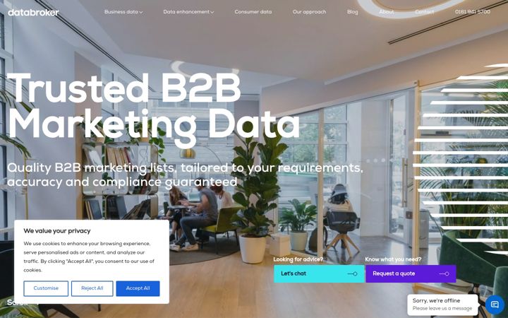 Screenshot of data-broker.co.uk