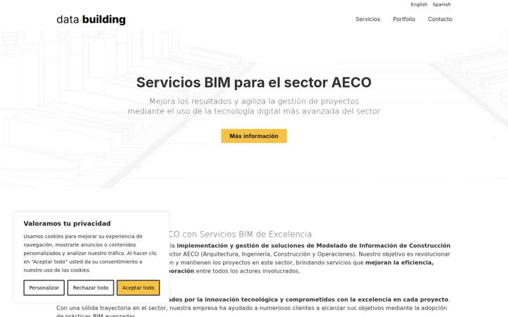 Screenshot of data-building.com