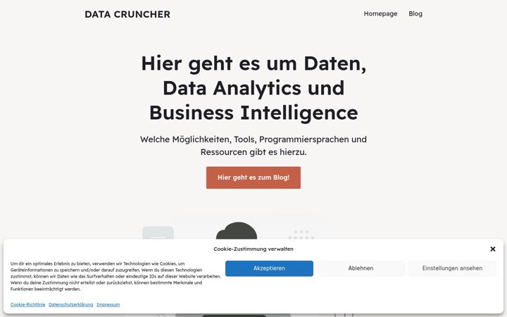 Screenshot of data-cruncher.de