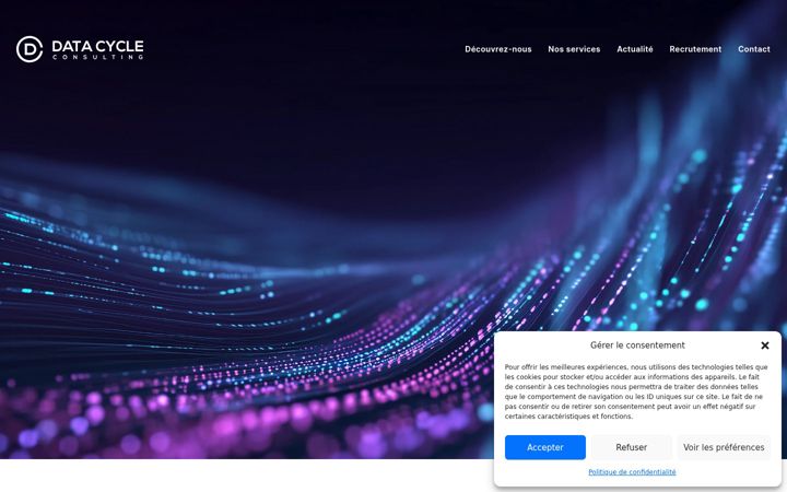 Screenshot of data-cycle.com
