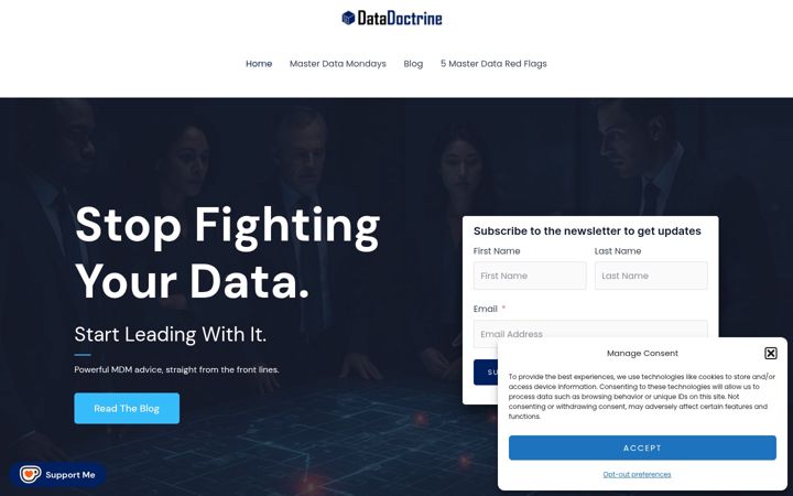 Screenshot of data-doctrine.com