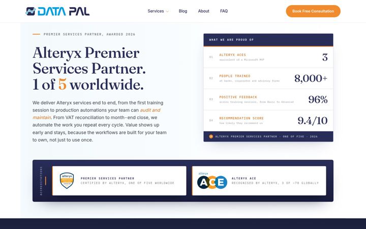 Screenshot of data-pal.eu