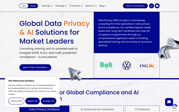 Екранна снимка на data-privacy-office.eu