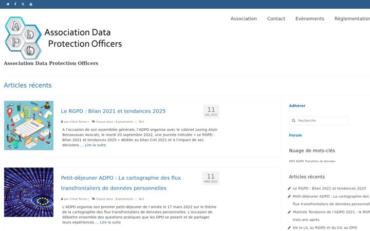 Screenshot of data-protection-officer-association.eu