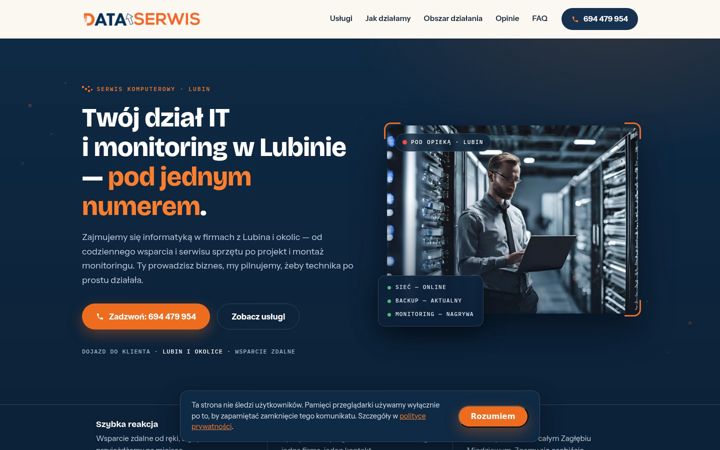 Screenshot of data-serwis.com.pl