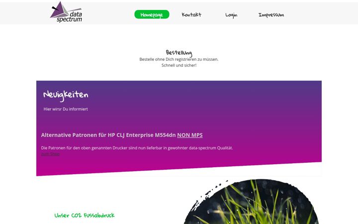 Screenshot of data-spectrum.de