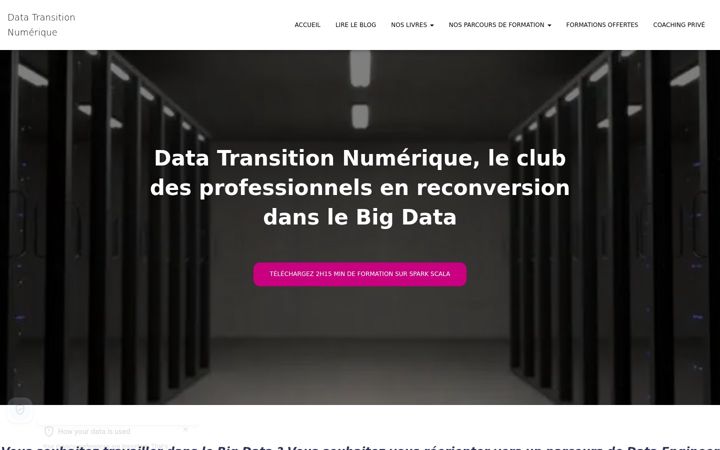 Screenshot of data-transitionnumerique.com