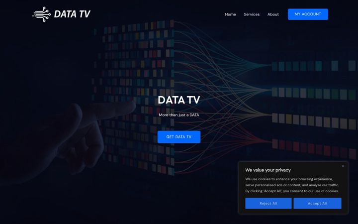 Screenshot of data-tv.net