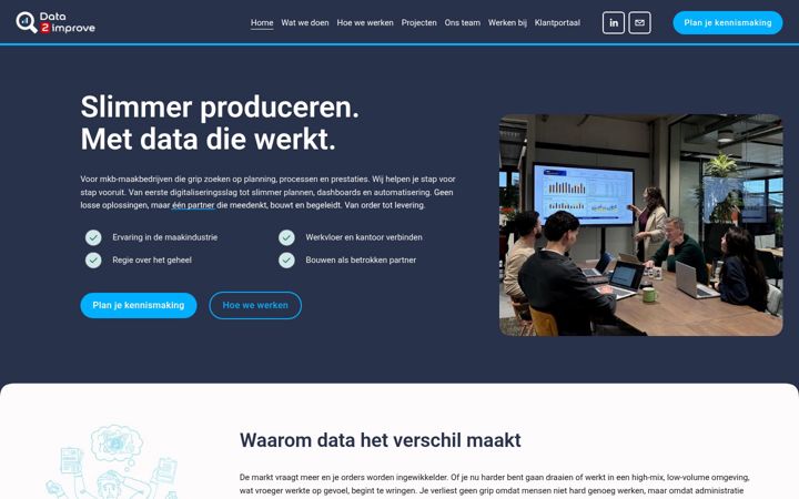 Ekrano kopija data2improve.nl