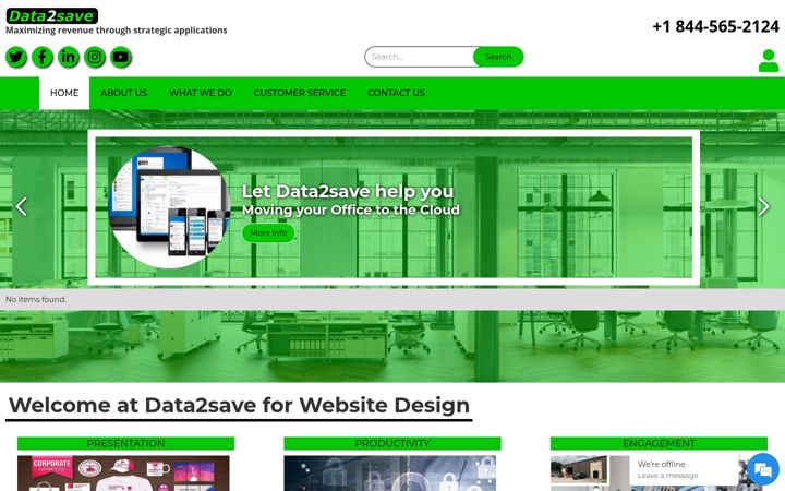 Screenshot of data2save.com