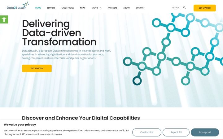 Screenshot di data2sustain.ie