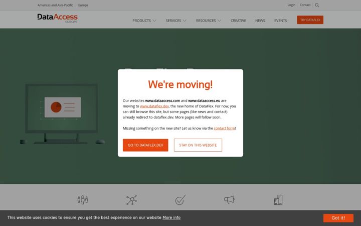 Screenshot of dataaccess.eu